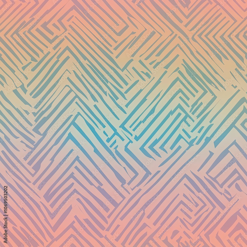 Poster abstract pattern with diagonal lines and gradient background