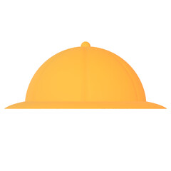 横から見た通学帽の3Dイラスト