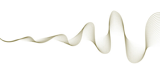 smooth flowing wave dots halftone lines dynamic blue purple pink gradient isolated on transparent background concept of technology, digital, communication, science, music vector illustration