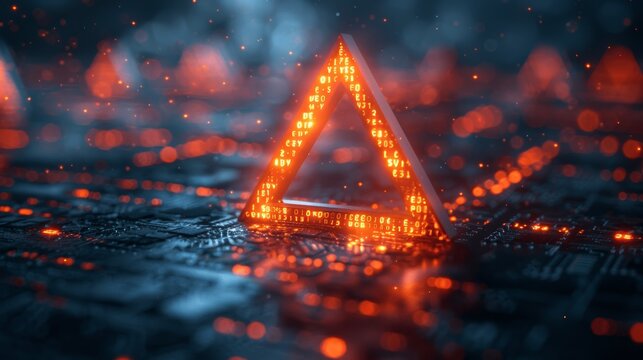 Computer Hacked Virus Cyber Attack Warning System Error Data Protection Malware Alert Security Risk
