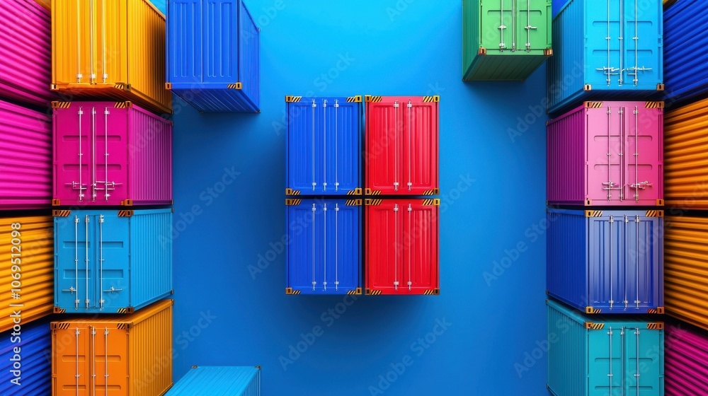 Poster understanding how supply chain issues impact the demand and availability of standard shipping contai