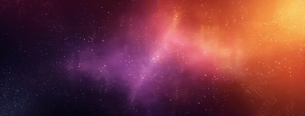 Obraz premium Grainy Dark Gradient Background Purple Pink Orange Abstract Glowing Wave Noise Texture Black Backdrop Banner Poster Header Design