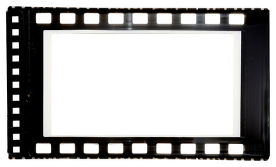 PNG Analog film frame isolated vintage white.