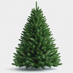 Fototapeta premium Christmas Tree Isolated on White Background