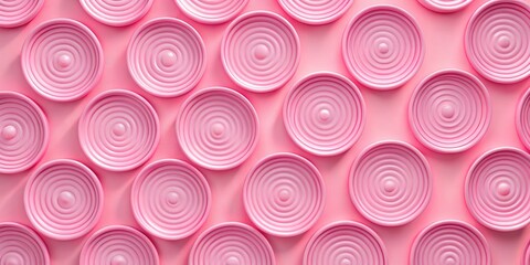 A lively light pink Turing pattern set against a soft pink background creates an abstract, organic design. Ideal high-resolution space offers versatility and elegance.