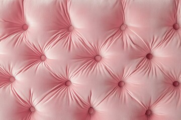 Fototapeta premium Pink Tufted Upholstery Texture