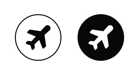 Fototapeta premium Airplane icon. Plane symbol. Air plane icon vector illustration