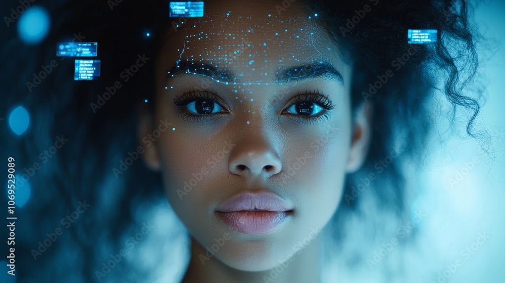 Poster woman conducting user testing for website interface