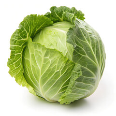 Fototapeta premium Fresh cabbage vegetable isolated on a white background
