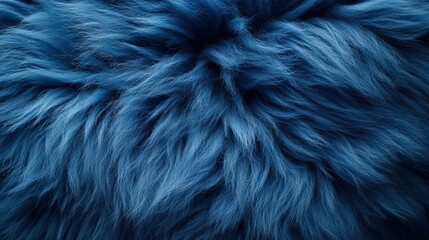 Obraz premium A creative concept showcasing a blue animal fur texture, emphasizing wool close-up, perfect for promotional materials.