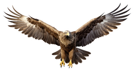 Fototapeta premium PNG Eagle flying buzzard vulture animal.