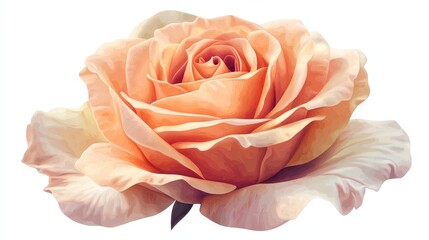 Intricate Blooming Rose Petals in Soft Tones