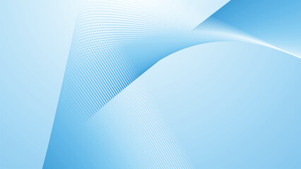 Blue white gradient abstract background with curve stripes line for backdrop