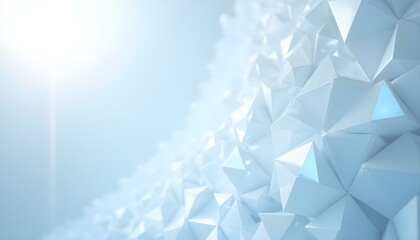 Low poly shape abstract background blue