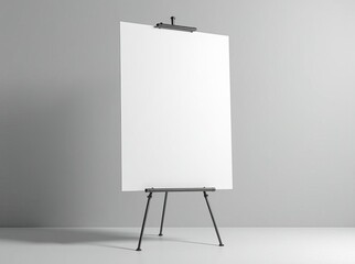 Modern Flip Chart Stand Mockup for Professional Business Presentation and Corporate Training Display