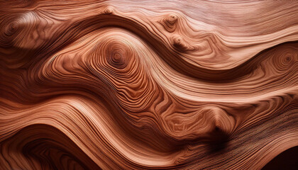 Fototapeta premium Wood Grain Background. Organic illustration with fluid wood veins and knots, featuring wavy and sinuous patterns. Natural textures ideal for elegant backgrounds.