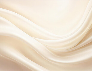 Naklejka premium 明るいベージュのシルクサテン布背景 Generative AI 