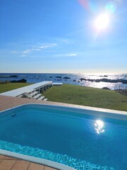 リゾートで迎える朝日