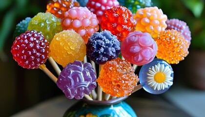 Brighten your day with colorful candy bouquets discover the art of creating stunning edible arrangements
