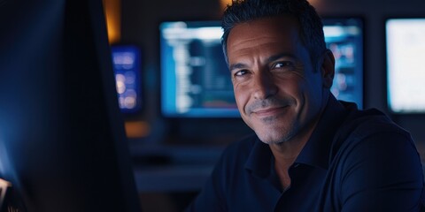 Busy Data Center Operator