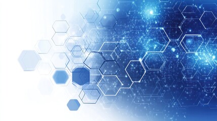 Fototapeta premium Abstract Hexagon Technology Background
