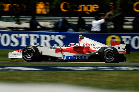 Indianapolis Motor Speedway 6-17-2005 Indianapolis, IN USA..

Ricardo Zonta rounding turn 9 at the Indianapolis Motor Speedway road course at the 2005 US F1 GP 
