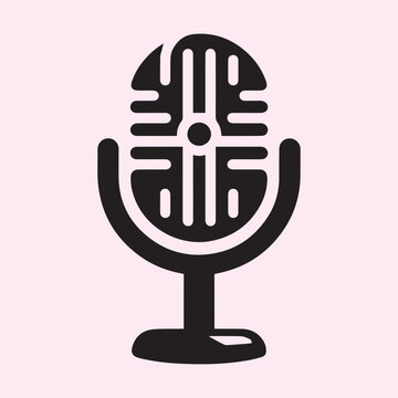 recommend clip art: Microphone logo vector, Microphone silhouette vector icon.