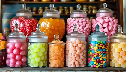 Explore the colorful world of candy jars a sweet collection of treats for every occasion
