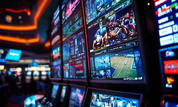 Dynamic Sports Betting Display Screens in Modern Casino