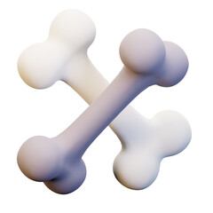 Bone Halloween 3D Illustration 