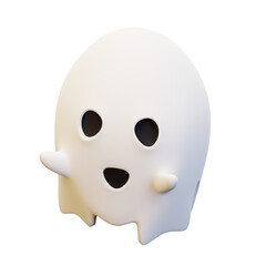 Ghost Halloween 3D Illustration 