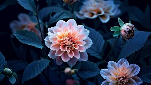 Pastel Flower Pattern in the dark