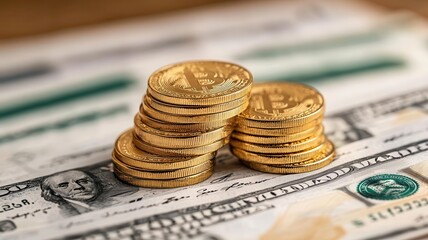 Gold and Cash in Safe Portfolio Allocations, Portfolio with gold and cash allocations, emphasizing safety and liquidity