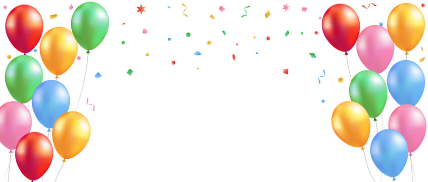 Colorful balloons vector design material