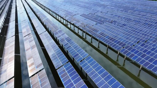 Solar photovoltaic panel array