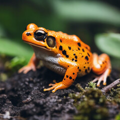 Fototapeta premium Orange Frog Closeup