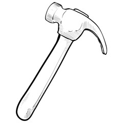 Handdrawn Hammer Illustration