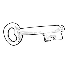 Handdrawn Key Illustration