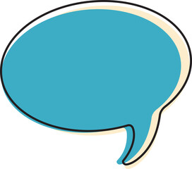 심플한 대화 말풍선 아이콘 일러스트