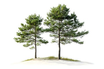 Fototapeta premium Isolated Image of Tall Pine Trees on a Hill