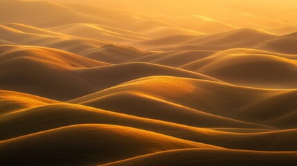 Golden Hour Rolling Hills Landscape Photography