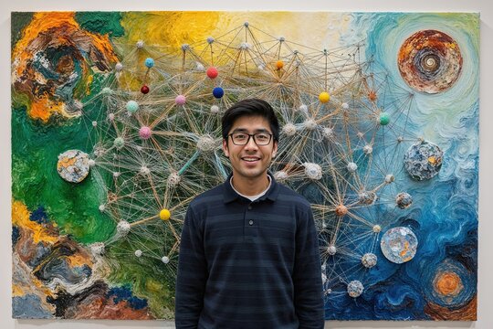 Innovative Pupil Uncovering the Intricate Network of Concepts in Captivating Artistic Interpretation
