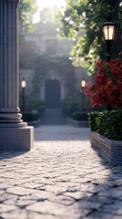 Explore the Beauty of a Serene Garden Pathway with Lush Greenery