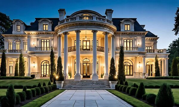 Elegant Mansion with Grand Architecture