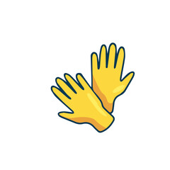 Obraz premium Gloves vector images and icons