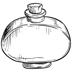 different bottle handdrawn illustration