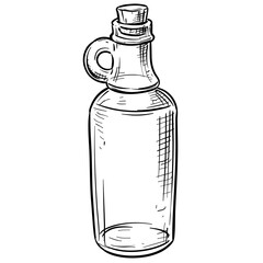 different bottle handdrawn illustration