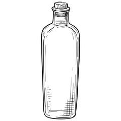 bottle handdrawn illustration
