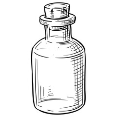 bottle handdrawn illustration