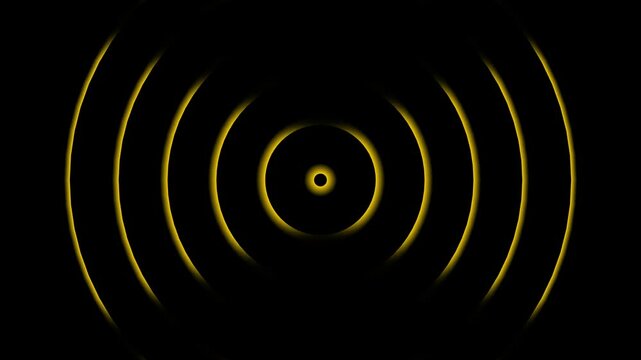Radio wave screen background animation, Technology Radio wave station signal animation, adio wave looping screen background animation.Radar waves concept 4k video